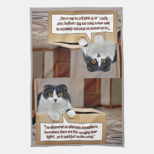 An alternate dimension tea towel
