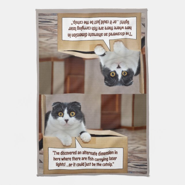An alternate dimension tea towel (Vertical)