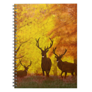 An amazing ilustration of deerdeer,hunting,animal, notebook