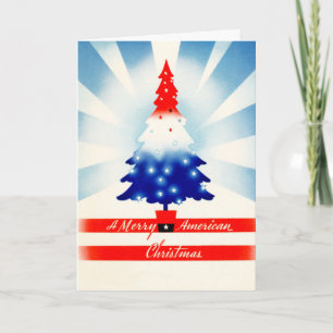 An American Christmas Vintage Card