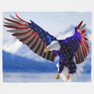 An American Eagle Fleece Blanket