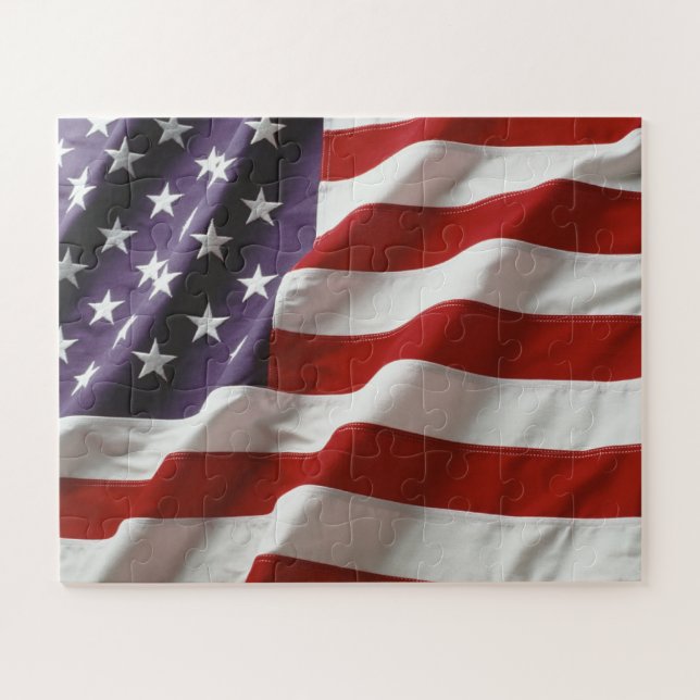 An American Flag Jigsaw Puzzle (Horizontal)