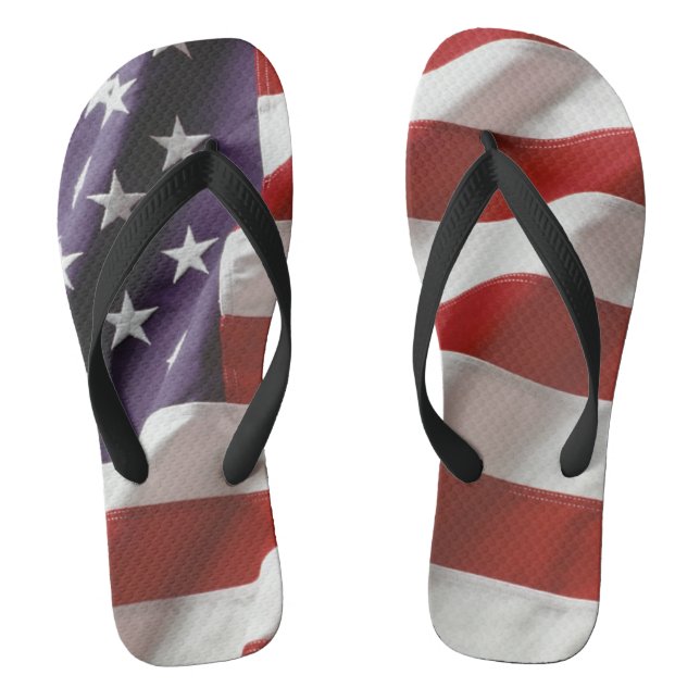 An American Flag - Old Glory Flip Flops (Footbed)