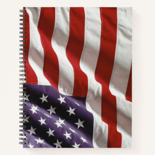 An American Flag - Stars and Stripes Notebook