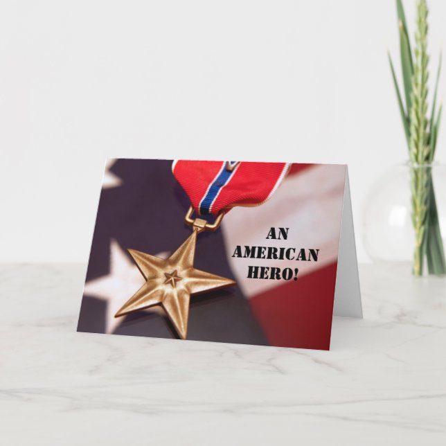 An American Hero! Thank You Card (Front)
