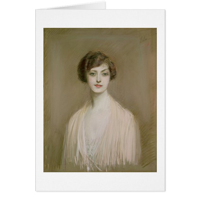 An American (pastel on canvas) (Front)