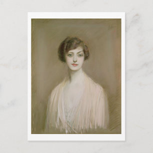 An American (pastel on canvas) Postcard