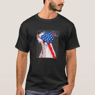 An American Pitbull Puppy 4th Of July T-Shirt