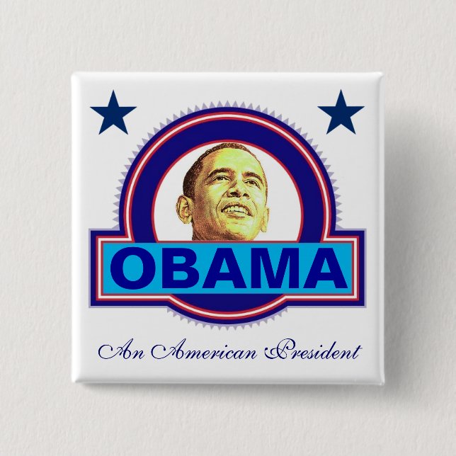 An American President 15 Cm Square Badge (Front)