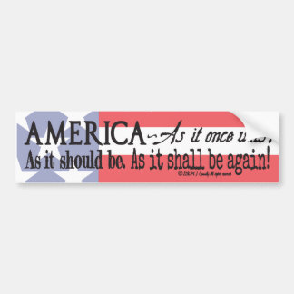 "An American Toast" bumper sticker