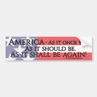 "An American Toast" bumper sticker. Sticker