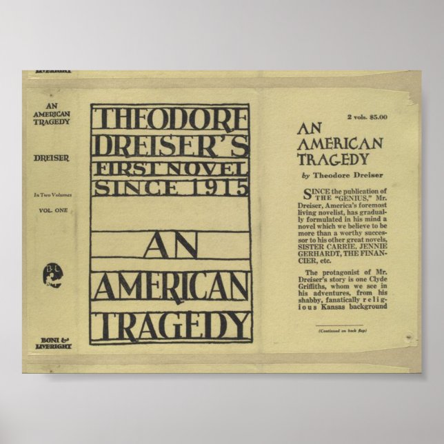 An American Tragedy (1926) dustjacket Poster (Front)