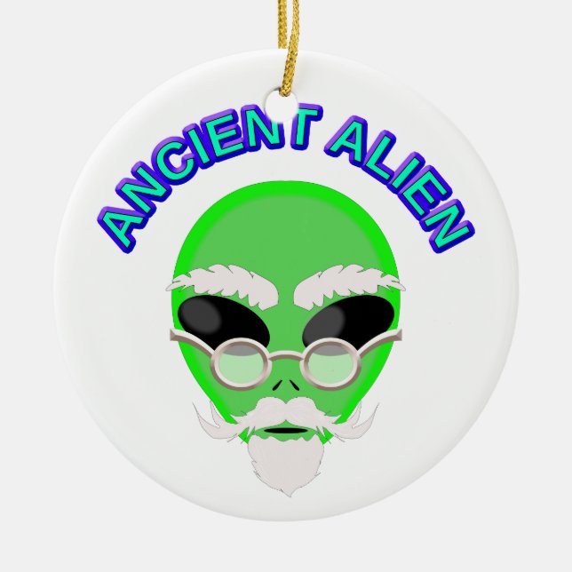 An Ancient Alien Ceramic Tree Decoration (Front)