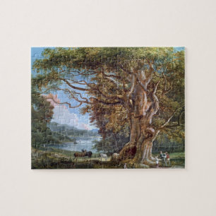 An Ancient Beech Tree, 1794 (oil on canvas) Jigsaw Puzzle
