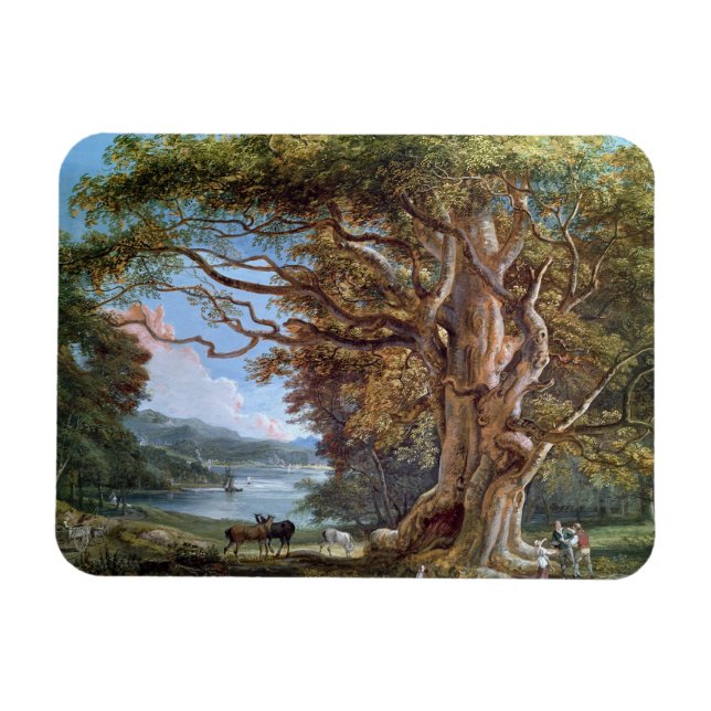 An Ancient Beech Tree, 1794 (oil on canvas) Magnet (Horizontal)