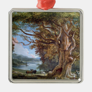 An Ancient Beech Tree, 1794 (oil on canvas) Metal Tree Decoration