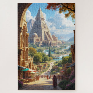An Ancient City, a Peaceful Oasis Jigsaw Puzzle