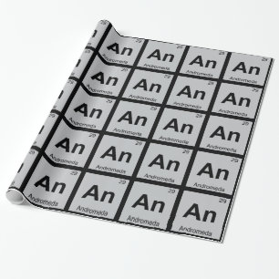 An - Andromeda Greek Chemistry Periodic Table Wrapping Paper