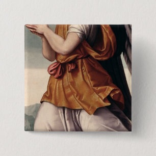 An Angel 15 Cm Square Badge