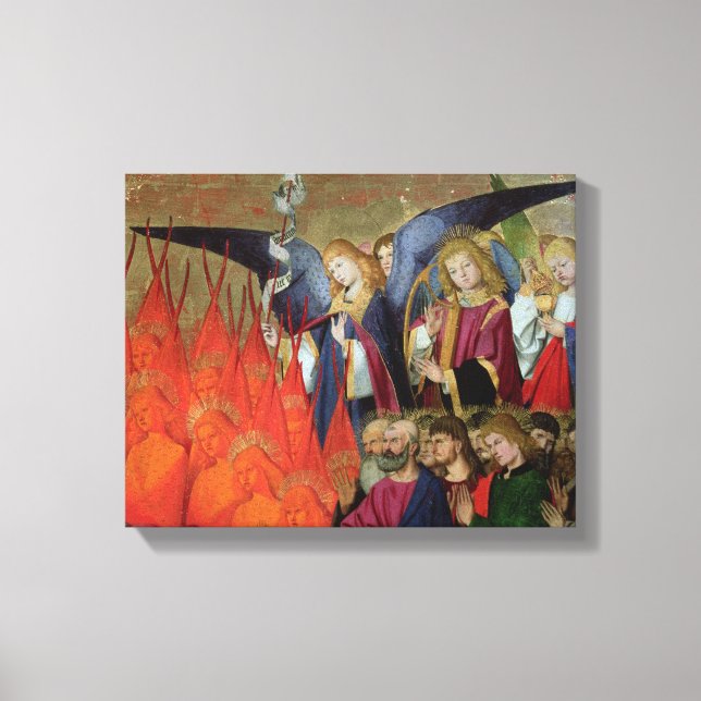 An Angel, from the 'Coronation of the Virgin' Canvas Print (Front)