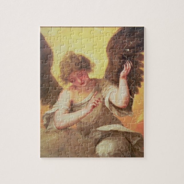 An Angel holding a Glass Flask Jigsaw Puzzle (Vertical)