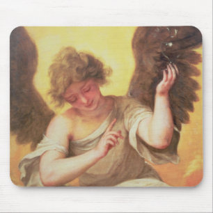 An Angel holding a Glass Flask Mouse Mat