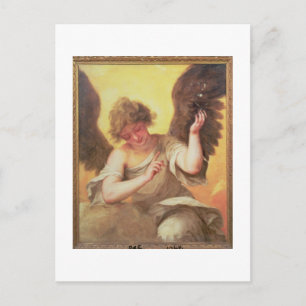 An Angel holding a Glass Flask Postcard