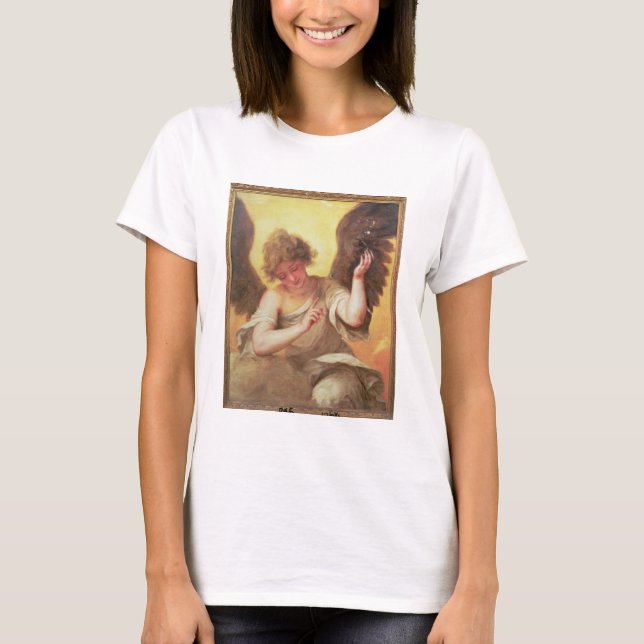 An Angel holding a Glass Flask T-Shirt (Front)