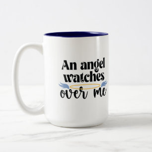 An Angel Watches Over Me Enamel Camping Mug