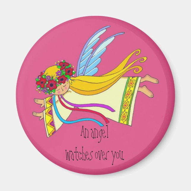 An Angel Watches Over You Magnet (Front)