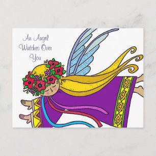 An Angel Watches Over You Postcard