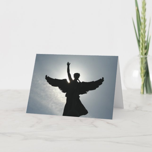 An Angel Waving Card (Front)