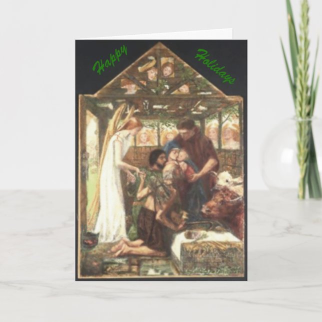 An Angels Blessing Custom Greetings Card (Front)