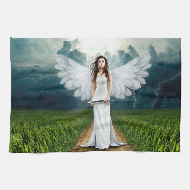 An Angels Direction Tea Towel (Horizontal)