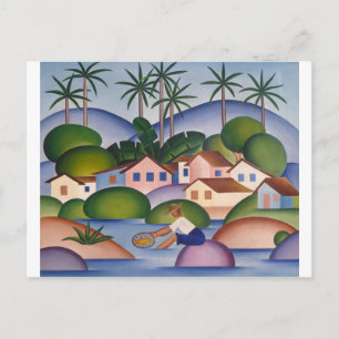 An Angler - tarsila do Amaral Postcard