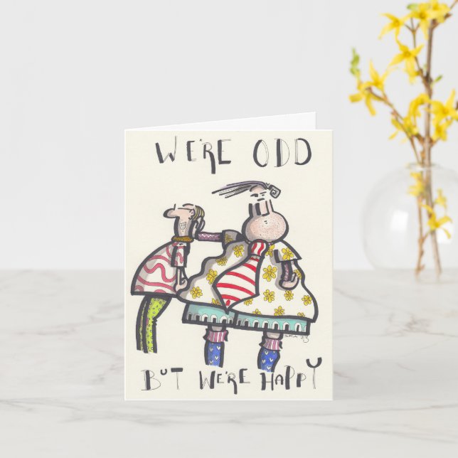 An anniversary card for those who are different (Yellow Flower)