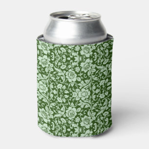 An antique floral damask can cooler
