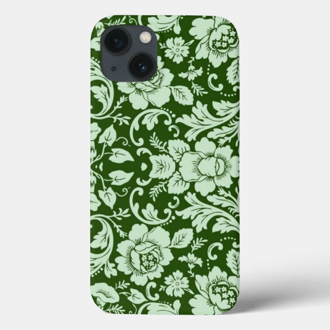 An antique floral damask Case-Mate iPhone case (Back)
