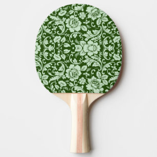 An antique floral damask ping pong paddle