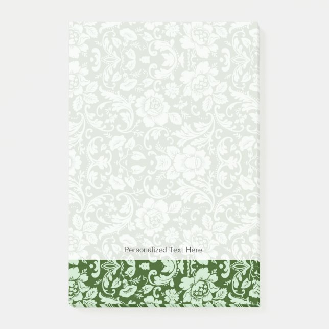 An antique floral damask post-it notes (Front)