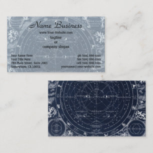 An Antique Illustration of Astrology and Astronomy Business Card
