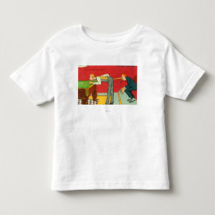An Anxious Moment, Pool Cue Hitting a Head Toddler T-Shirt