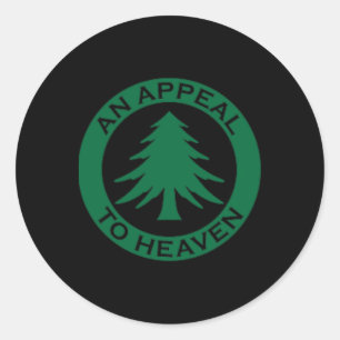 An Appeal To Heaven Flag Ne Tree Flag Roundel New  Classic Round Sticker