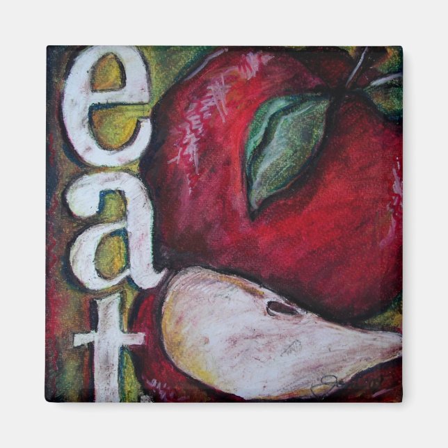 An Apple A Day  . . . Eat! Magnet (Front)
