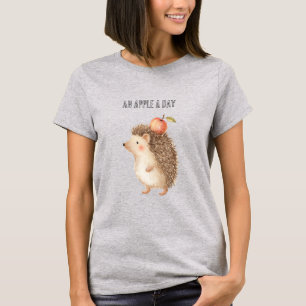 An Apple A Day Hedgehog T-Shirt