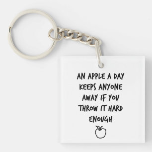 An Apple A Day Key Ring