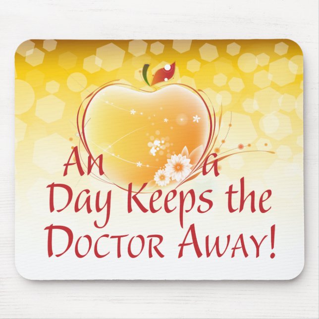 An Apple a Day Mouse Mat (Front)