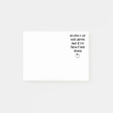 Shut Up Funny Snarky Office Supplies Insult Joke Post-it Notes