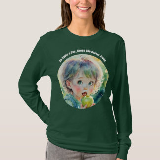 An Apple a Day Quote Proverb Cute T-Shirt