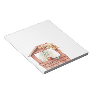 An Apple A Day White Horse Notepad